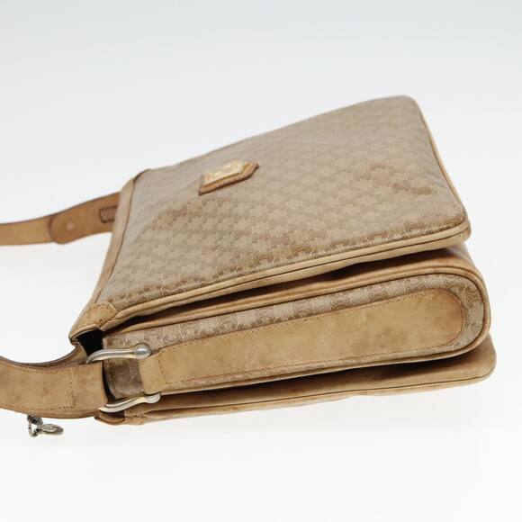 CELINE Macadam Canvas Shoulder Bag Beige - Picture 4 of 13
